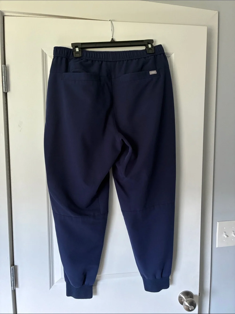 Figs Men's Navy Joggers with Contrast Drawstring